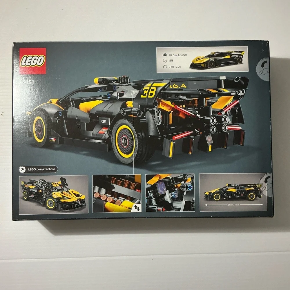 LEGO Technic Bugatti Bolide in Yellow and Black